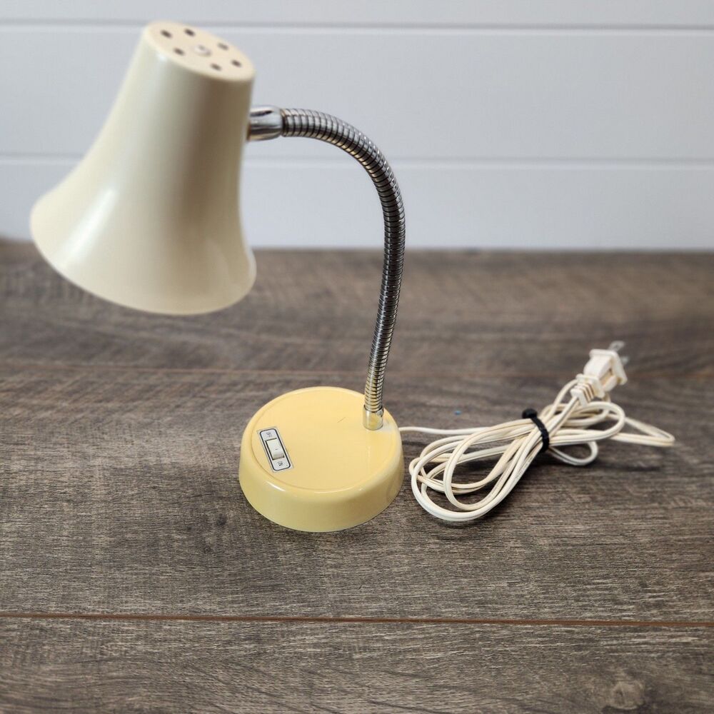 Vintage 70s Office Desk Lamp Gooseneck Underwriters MCM Toy Story